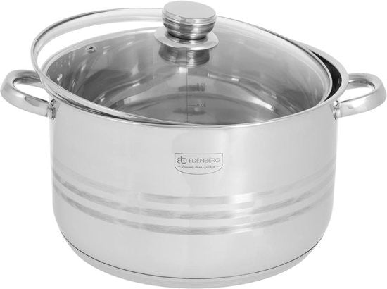 Edenberg Classic Line - Kookpan met Deksel - RVS - Ø 38 cm