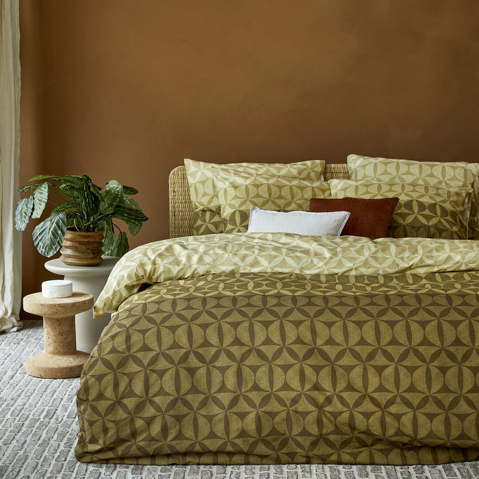 Damai Jada - Dekbedovertrek - Katoen - 240x200|220 cm - Green