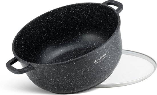 Edenberg Stonetec Line - Kookpan|Braadpan met Deksel - Ø 20 cm -