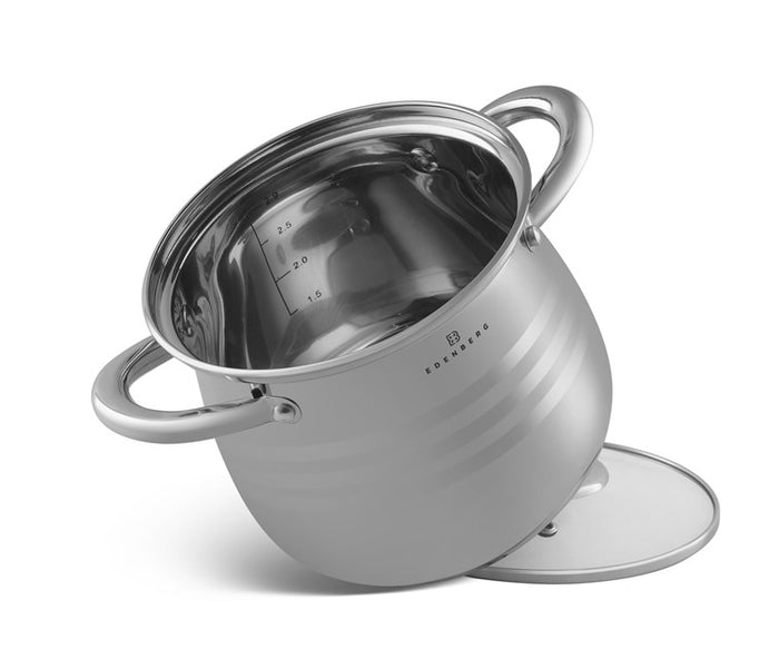 Edenberg Classic Line - Kookpan met Deksel - RVS - Ø 20 cm - 5.5 L