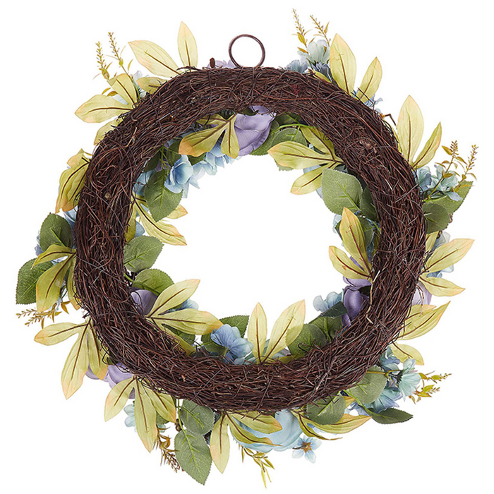 Beliani - GALDAR - Krans - Lichtblauw - Polyester