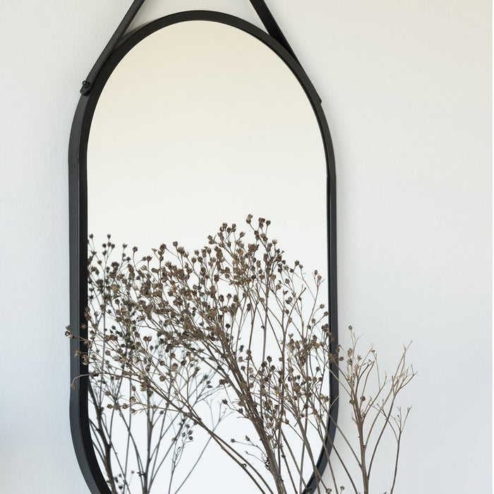 Artichok Sarah Ovale Wandspiegel Zwart -  35 x 60 cm