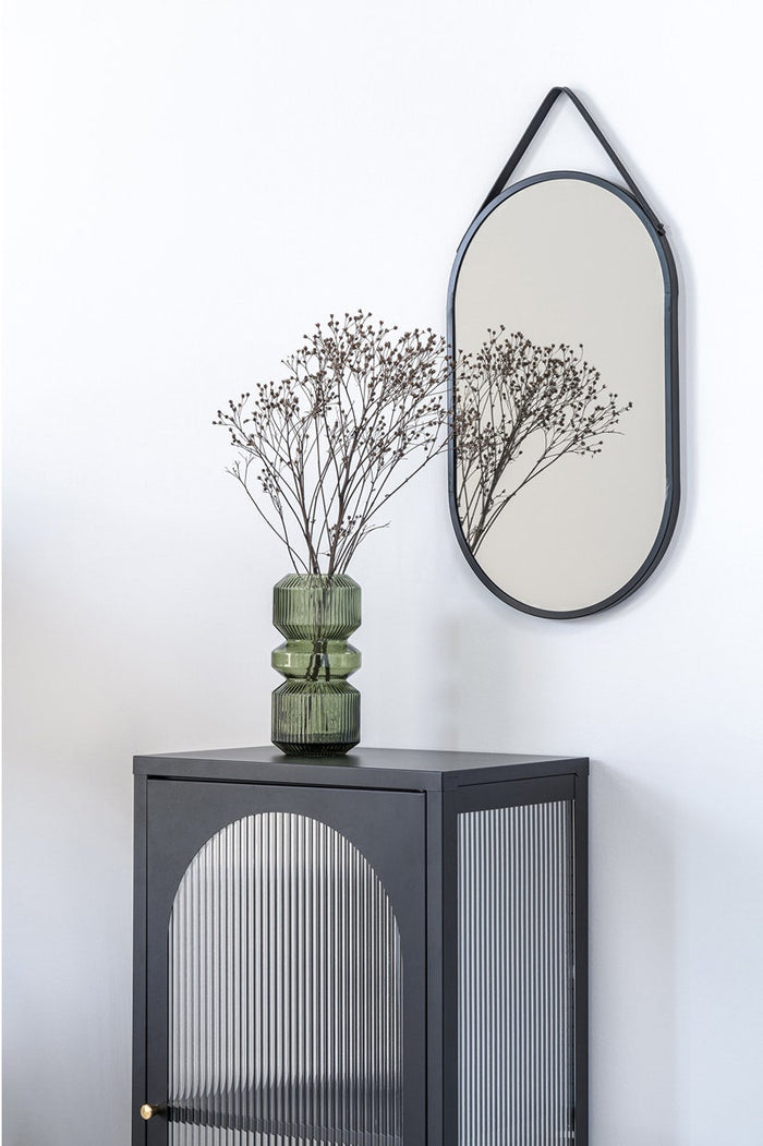 Artichok Sarah Ovale Wandspiegel Zwart -  35 x 60 cm