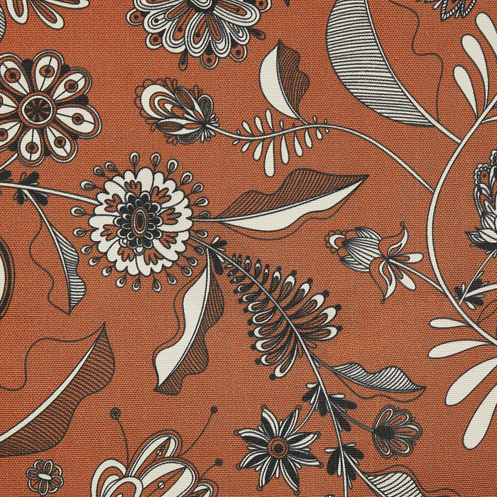 Beliani-ANZIO -Strandstoel set van 2-Donkerhout|Bloemen|Rood-Polyester