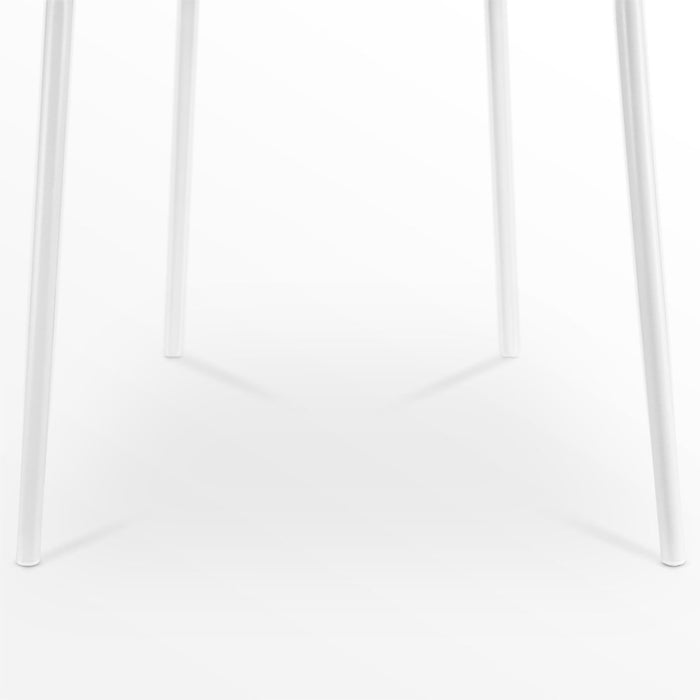 Nolon Nora-Fé eetkamerstoel kunstleer cognac - wit onderstel