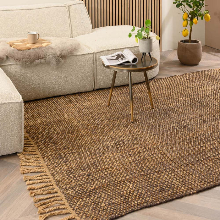 Boho&me Jute vloerkleed Chunky - Boho&me - bruin|naturel - 140x200 cm