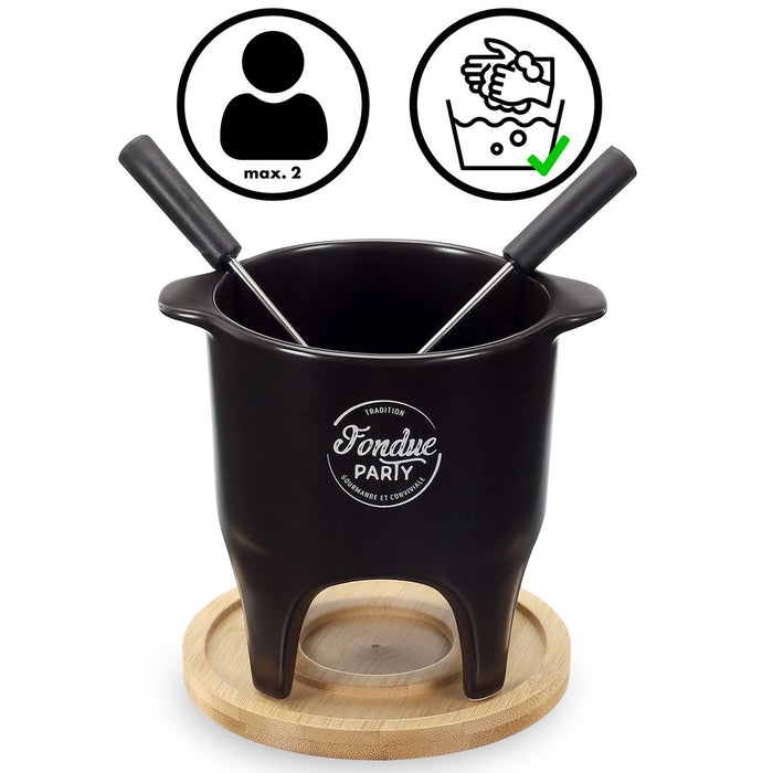 Tapas Kaas Fondueset - Zwart