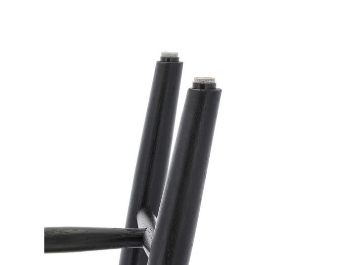 Villa Collection Bast houten bankje zwart - 90 x 45 cm