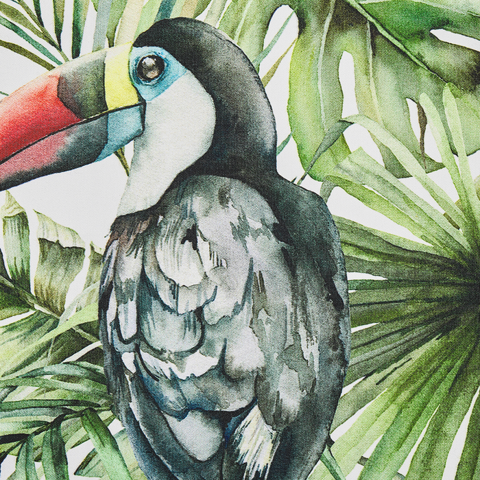 Beliani - CINE - Ligstoel doek set van 2 - Multicolor - Polyester