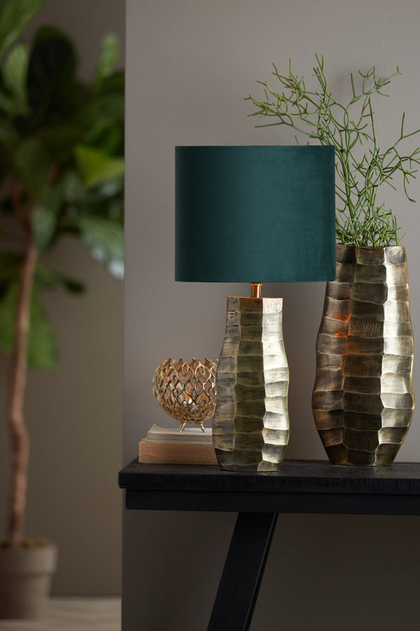 Light & Living Lampenkap Ovaal Velours - Dutch Green - 30x15x25cm