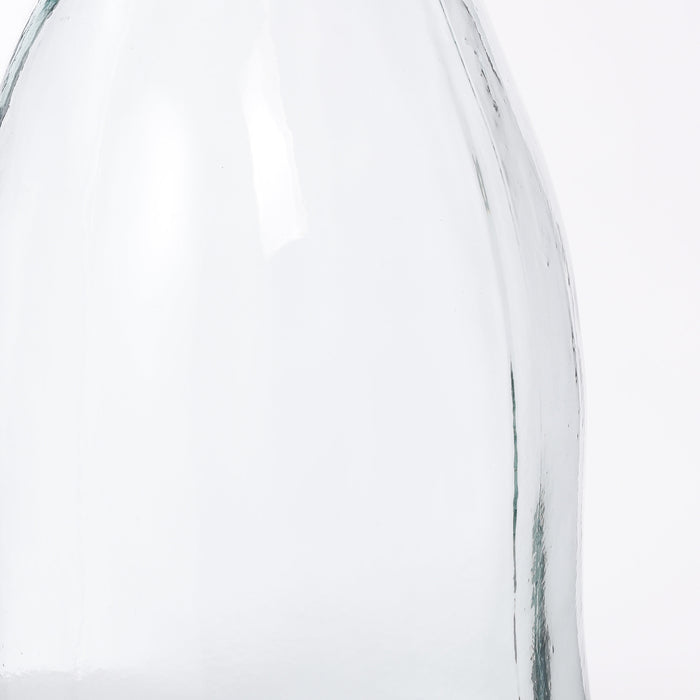 Mica Decorations Organic Glazen Fles - H51 x Ø22 cm - Transparant