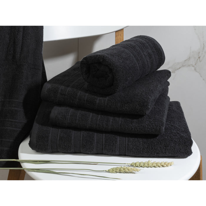 Gastendoekjes Luxor Hotel Deluxe - 6 stuks - 30x50 - zwart