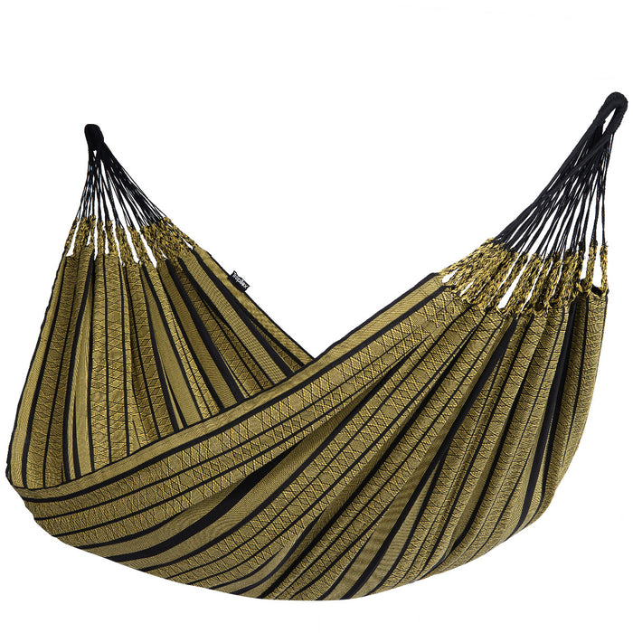 Tropilex® Hangmat met Standaard Familie Wood & Black Edition Gold Geel