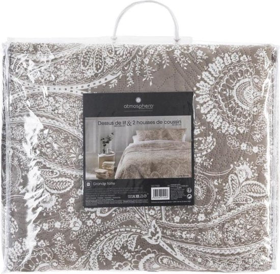 Atmosphera - Bedsprei Marie - Incl. Kussenslopen - Beige - 240x260cm