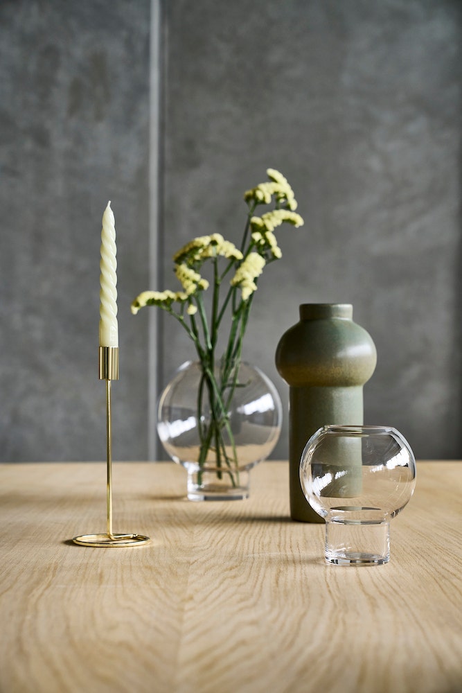 Villa Collection Amat kandelaar goud - ø 9,5 x 23,5 cm