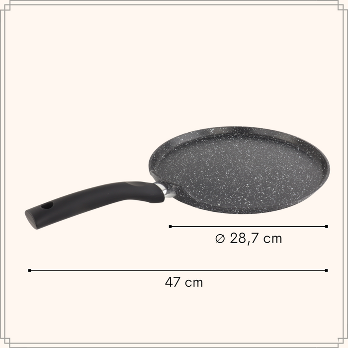 OTIX Crepe Pan Pannenkoekenpan Aluminium 28,5 cm Crepe Maker Inductie