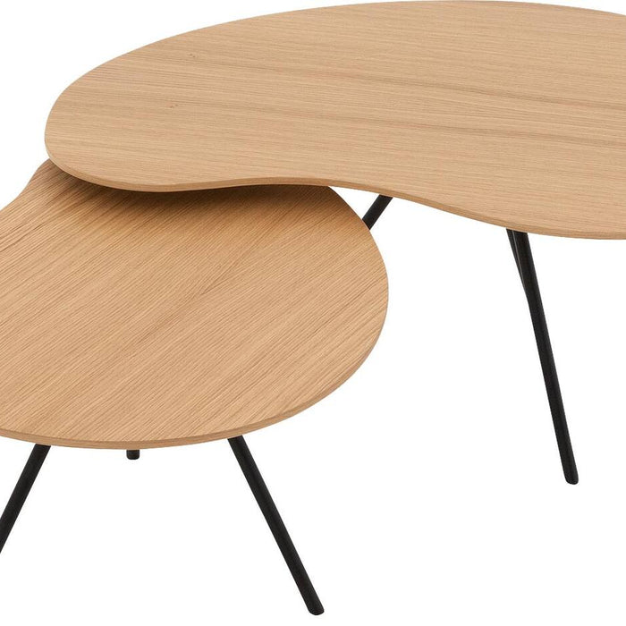 Goossens Salontafel Zyan in Eiken fineer  blank