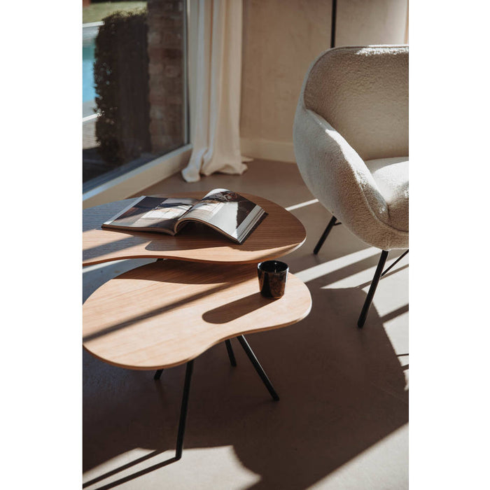 Goossens Salontafel Zyan in Eiken fineer  blank