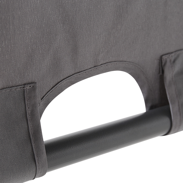 Beliani - PARGA - Tuinpaviljoen - Zwart|Grijs - Polyester