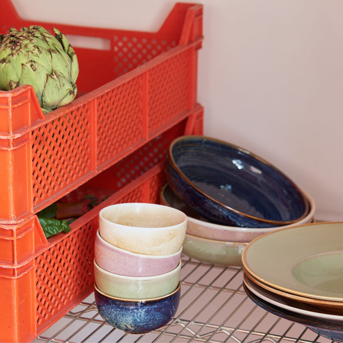 HKliving Chef Ceramics Kom Ø 10,7 cm - Rustic Blue