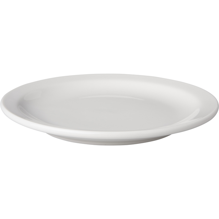 Mammoet Bord smalle rand Budgetline 16 cm Wit Porselein 6 stuks