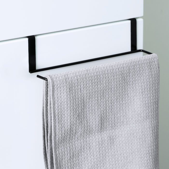 QUVIO Handdoekhouder metaal - Zwart