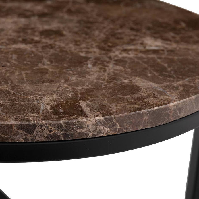 Goossens Salontafel Enza in Marmer bruin