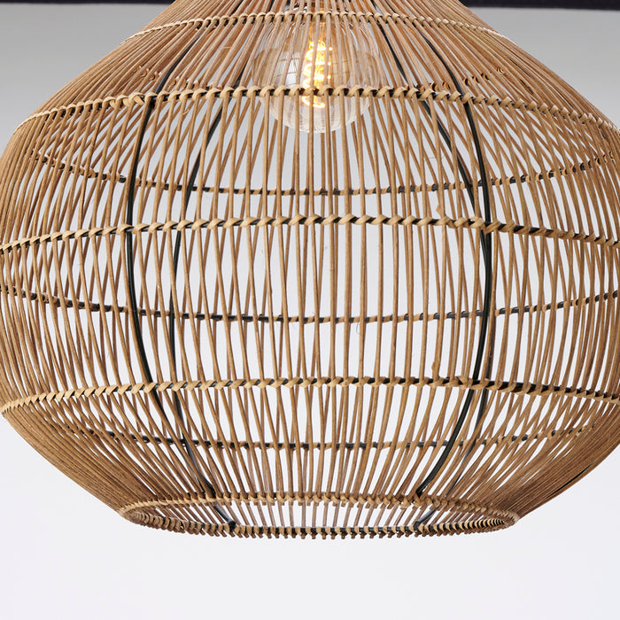 Light&living Hanglamp Ø50x51,5 cm PACINO rotan donker bruin