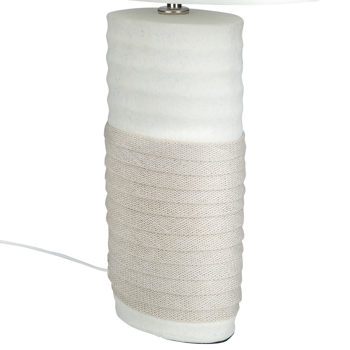 Beliani - NAVIA - Tafellamp - Wit - Porselein