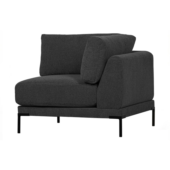 vtwonen Couple Hoek Element - Polyester - Donkergrijs - 89x100x100