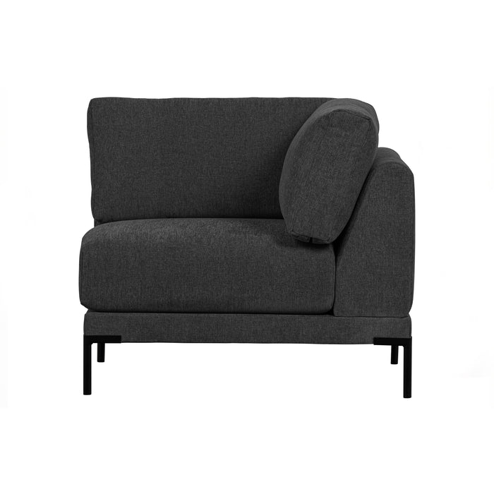 vtwonen Couple Hoek Element - Polyester - Donkergrijs - 89x100x100