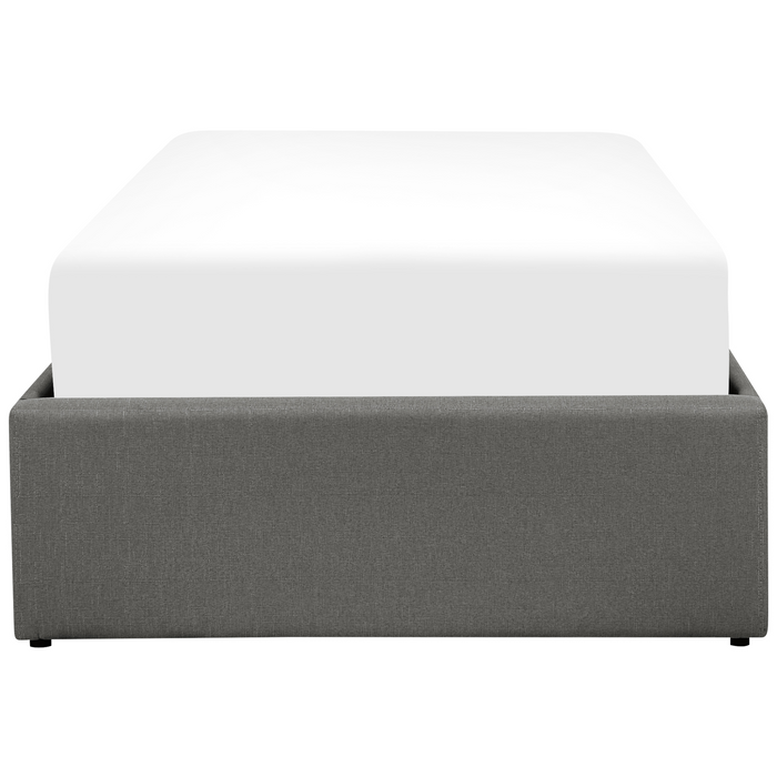 Beliani - DINAN - Kinderbed - Donkergrijs - 90 x 200 cm - Polyester