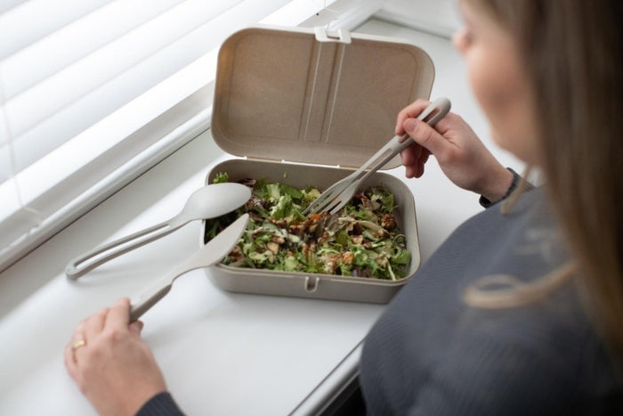 Koziol - Lunchbox met Verdeler, Organic, As Grijs - Koziol | Pascal L