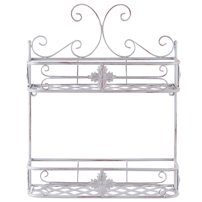 Beliani - MARAYES - Badkamer plank - Grijs - IJzer