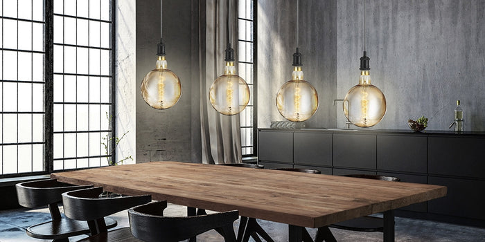 Lifa Living Zwarte Pendel Hanglamp, set van 2