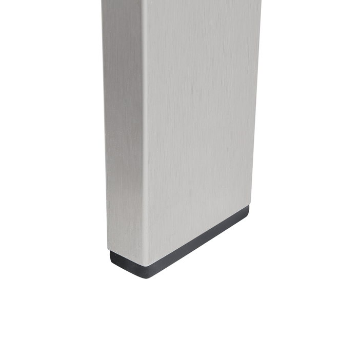 Beliani - SALERNO - Tuinbank - Donkergrijs - Aluminium