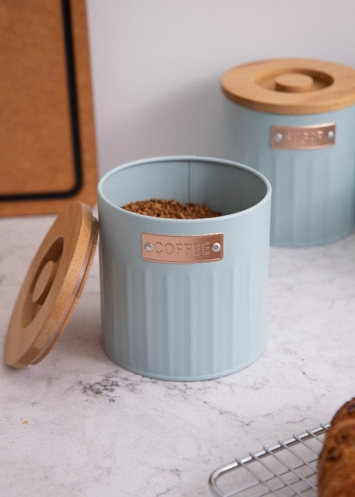 Voorraadbussen, Set van 3 Stuks, 1 L, Licht Blauw - KitchenCraft