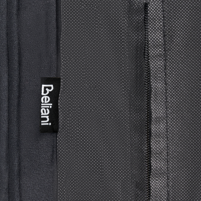 Beliani-LUBBON-Bed met opbergruimte-Zwart-140 x 200 cm-Fluweel