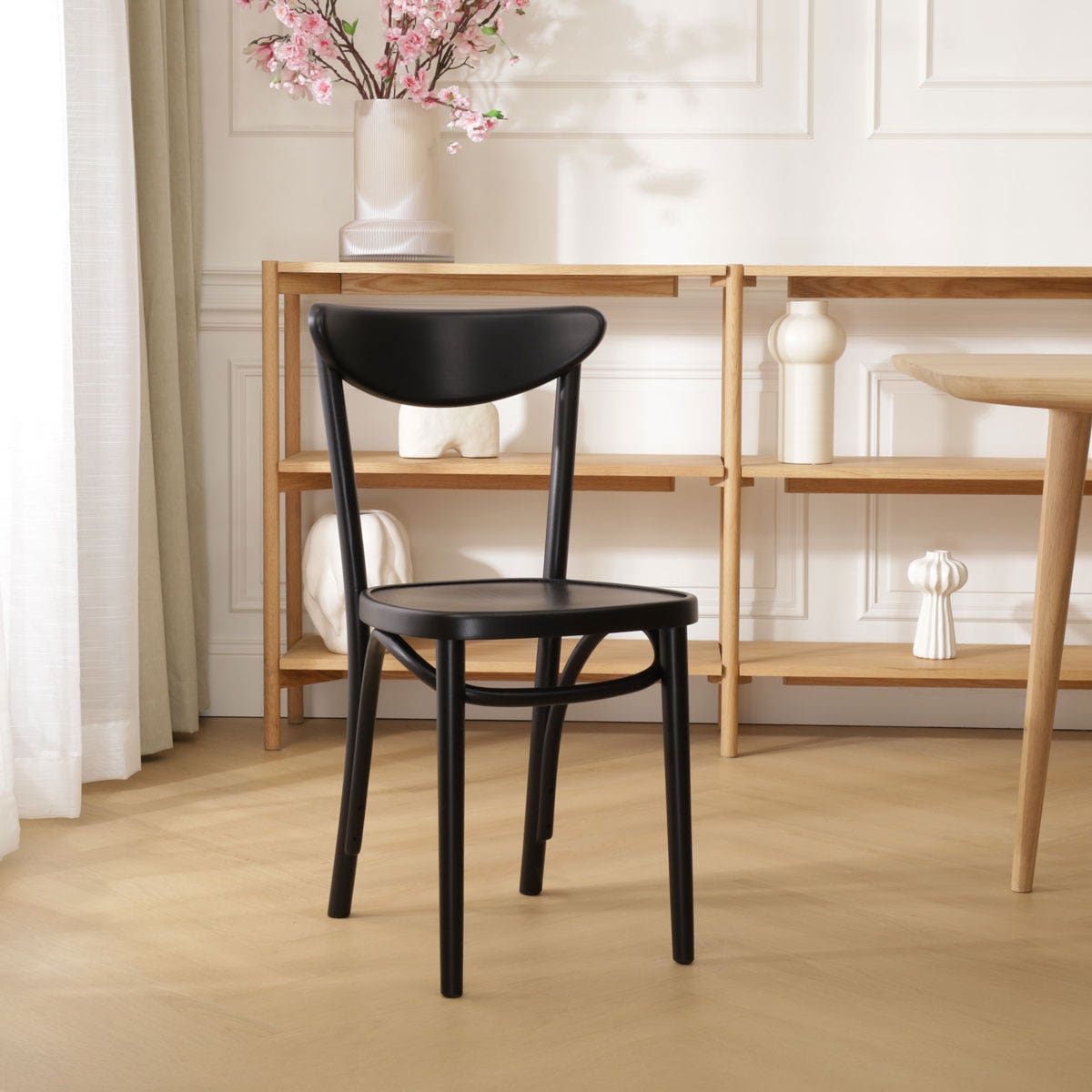 Fameg Musa Houten Bistrostoel Zwart