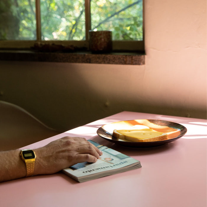 HKliving 70's Dinerbord Ø 29 cm - Set van 2 - Retro Wave