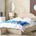 Beliani-VAUCLUSE-Bed met opbergruimte-Beige-140 x 200 cm-Polyester
