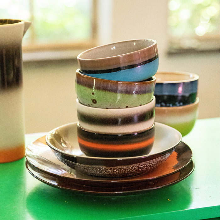 HKliving 70's Kom Freak Out 0,4 L - Set van 4