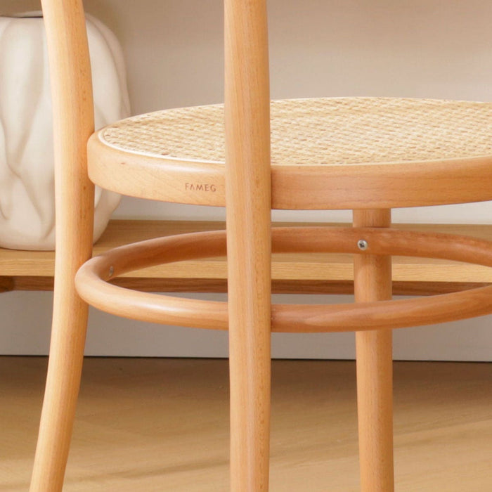 Fameg Vienna Thonet No.14 Houten Bistrostoel Naturel - Rotan Zitting