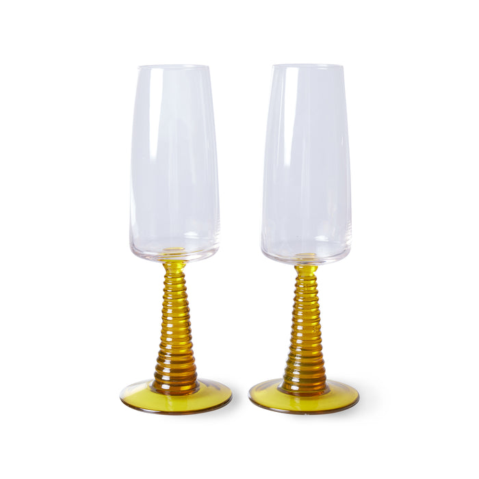 HKliving Champagneglas 0,29 L - Set van 2