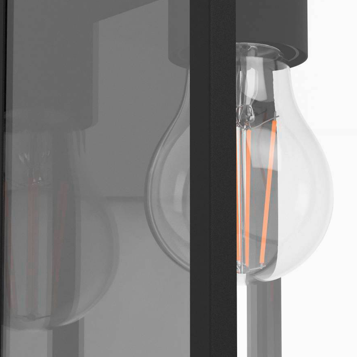 EGLO Budrone Wandlamp Buiten - E27 - 27 cm - Zwart