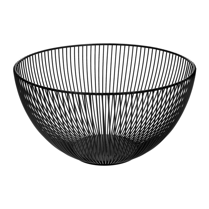 QUVIO Fruitschaal metaal draad - Zwart