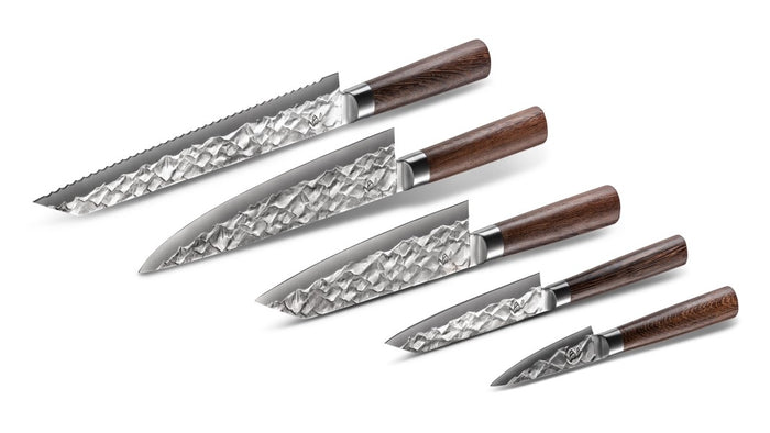 BARE Cookware Messenset, 5-delig, Duits staal en Levenslange Garantie