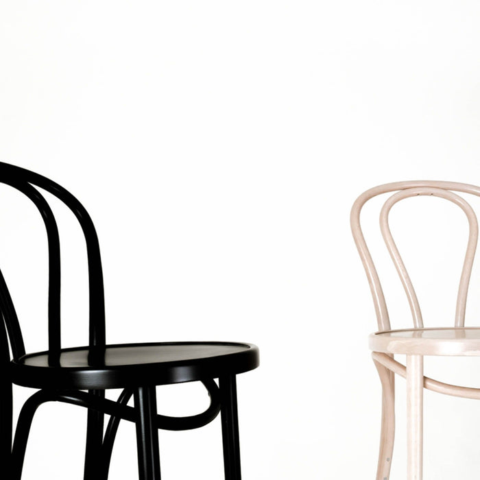 Fameg Vienna Thonet No. 18 houten barkruk whitewash - 75 cm