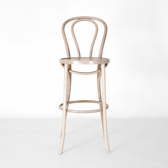 Fameg Vienna Thonet No. 18 houten barkruk whitewash - 75 cm