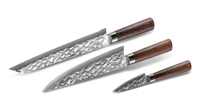 BARE Cookware Messenset, 3-delig, Duits staal en Levenslange Garantie